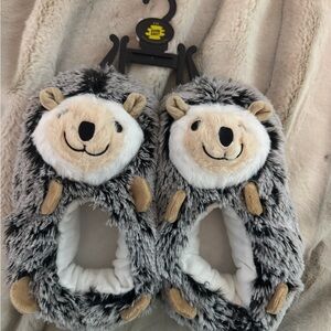 Adorable Hedgehog Slippers - Women 5/6 Size
